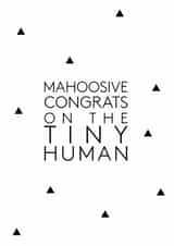 simple congrats New Baby Card 12399 created by Little Print Paper Co