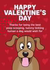 dog pet Valentines Day Card 29627 created by HC Illustrations
