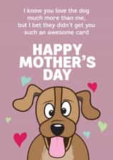 dog animal Mothers Day Card 29629 created by HC Illustrations