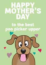 dog pet Mothers Day Card 7492 created by HC Illustrations