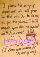 Male Female Birthday Card 34953 created by Nicky Bennett