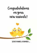 Adoption LGBTQ New Baby Card 12333 created by Philippa H