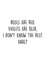 anal rude Valentines Day Card 9064 created by Pack a Punch Designs