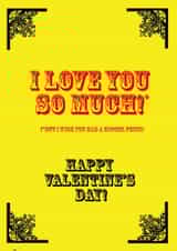 rude love Valentines Day Card 35362 created by yourmum cards