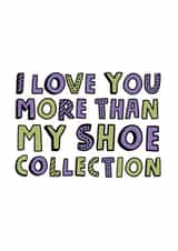 shoe collection Valentines Day Card 11208 created by @linesbehind