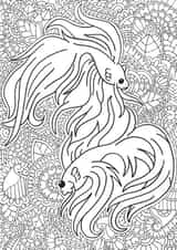 fish fighterfish Card 35160 created by Rebecca Sørensen