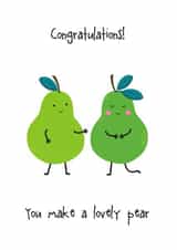 wedding cute Engagement & Marriage Card 26648 created by Ink & Ocean