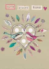 lovebirds Female New Home Card 12518 created by Mary's House Designs
