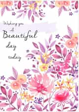 Classic Engagement/Marriage/Birthday Card - Flowers created by Victoria Nelson