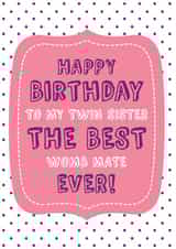 Birthday twin Birthday Card 4787 created by Hello Fridays Studio