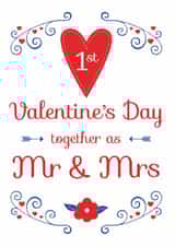 Mr Mrs Valentines Day Card 4788 created by Hello Fridays Studio