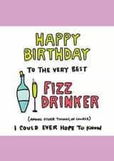 Happy Birthday Fizz Drinker Card created by Angela Chick