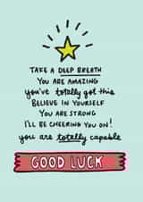 Good Luck Card created by Angela Chick