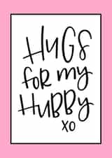 husband hugs Valentines Day Card 32244 created by Kaylie Goldup