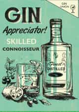 Gin Alcohol Birthday Card 2298 created by Rocket68