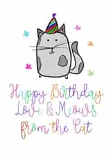 cat funny Birthday Card 8437 created by Parsy Designs