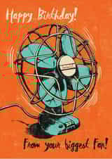 Biggest Fan Birthday Card 25168 created by Rocket68