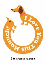 Cute Dog Valentines card created by Studio Boketto