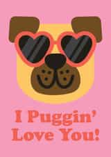 Puggin' Love You - Valentines Card created by Studio Boketto