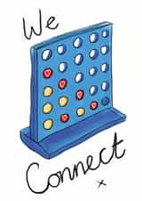 fun connect Valentines Day Card 30044 created by Tarot Close Design