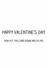 love adult Valentines Day Card 27261 created by Offhand Cards