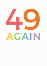 49 50 Birthday Card 10599 created by Studio 9