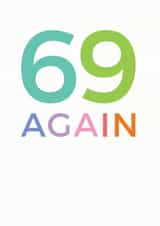 69 70 Birthday Card 10601 created by Studio 9