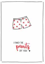 pants funny Valentines Day Card 35462 created by Cloud 9 Design