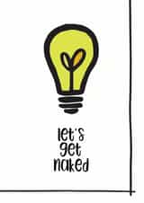 naked husband Valentines Day Card 28079 created by Open Space Collective