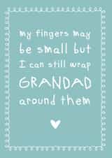 Wrapped around my little finger Father's Day card 1000 created by Cloud 9 Design