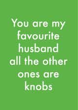 husband knobs Anniversary Card 35983 created by OBJECTABLES