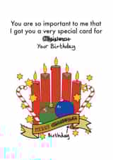 merry funny Birthday Card 12790 created by OBJECTABLES