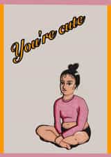 girly illustration Valentines Day Card 36076 created by Myrtle Munday