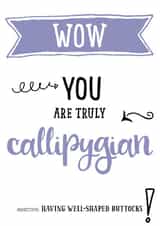 callipygian valentine card created by Afewhometruths