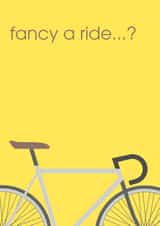 cyclist bicycle Valentines Day Card 30969 created by Rudi & Co.