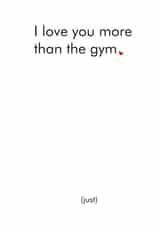 gym love Valentines Day Card 36189 created by Different Design Co