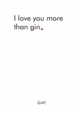 gin valentine Valentines Day Card 12931 created by Different Design Co