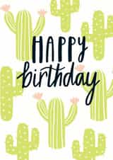 happy cactus Birthday Card 11114 created by Sadler Jones