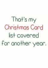 Christmas Covered Card 36127 created by Rubber John