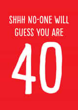happy 40th birthday card created by Afewhometruths