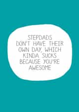 stepdad awesome Father's Day Card 12985 created by Paper Plane