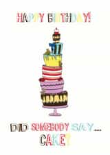 cakecard birthdaycard Card 35299 created by Lisa Marie Designs