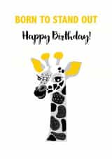 giraffecard borntostandout Card 35301 created by Lisa Marie Designs