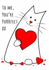 cat love Valentines Day Card 34067 created by Kat Pearson
