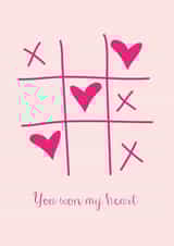 tictactoe hearts Love & Friendship Card 34081 created by Dyza Esmas