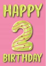 donut doughnut Birthday Card 36568 created by Pink Cat Design