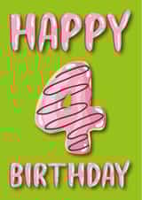 donut doughnut Birthday Card 36573 created by Pink Cat Design