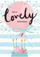 Traditional Birthday Card - For Grandma - Grandma - Balloon created by Louise Tiler