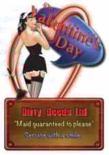 Saucy Maid Card 36394 created by Nigel Brock
