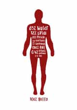 Red White Anniversary Card 32883 created by Newton and the Apple